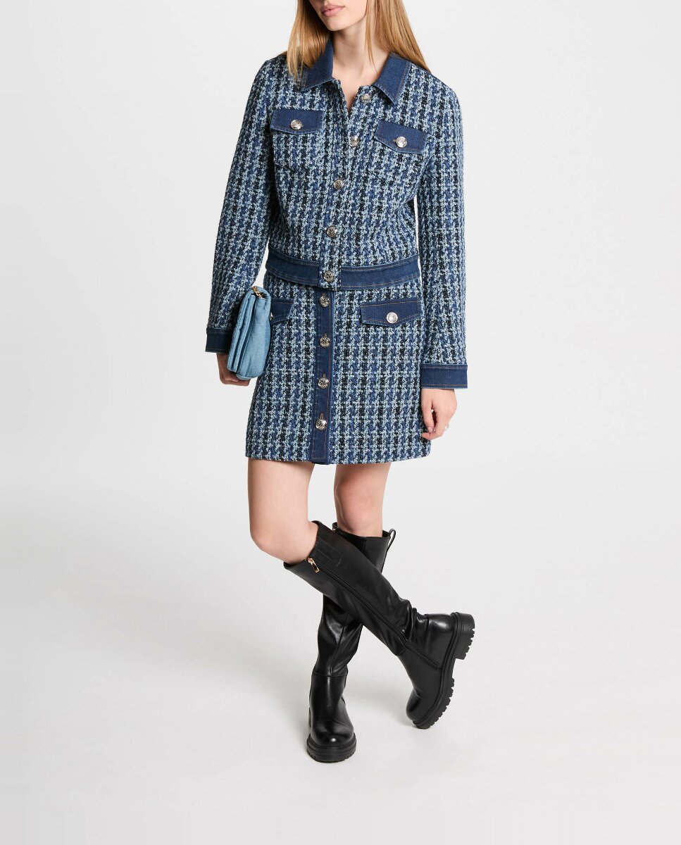 Imagen 0 de Falda corta de tweed