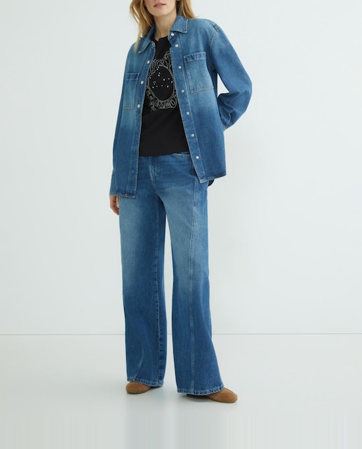 Imagen 0 de Camisa denim manga larga