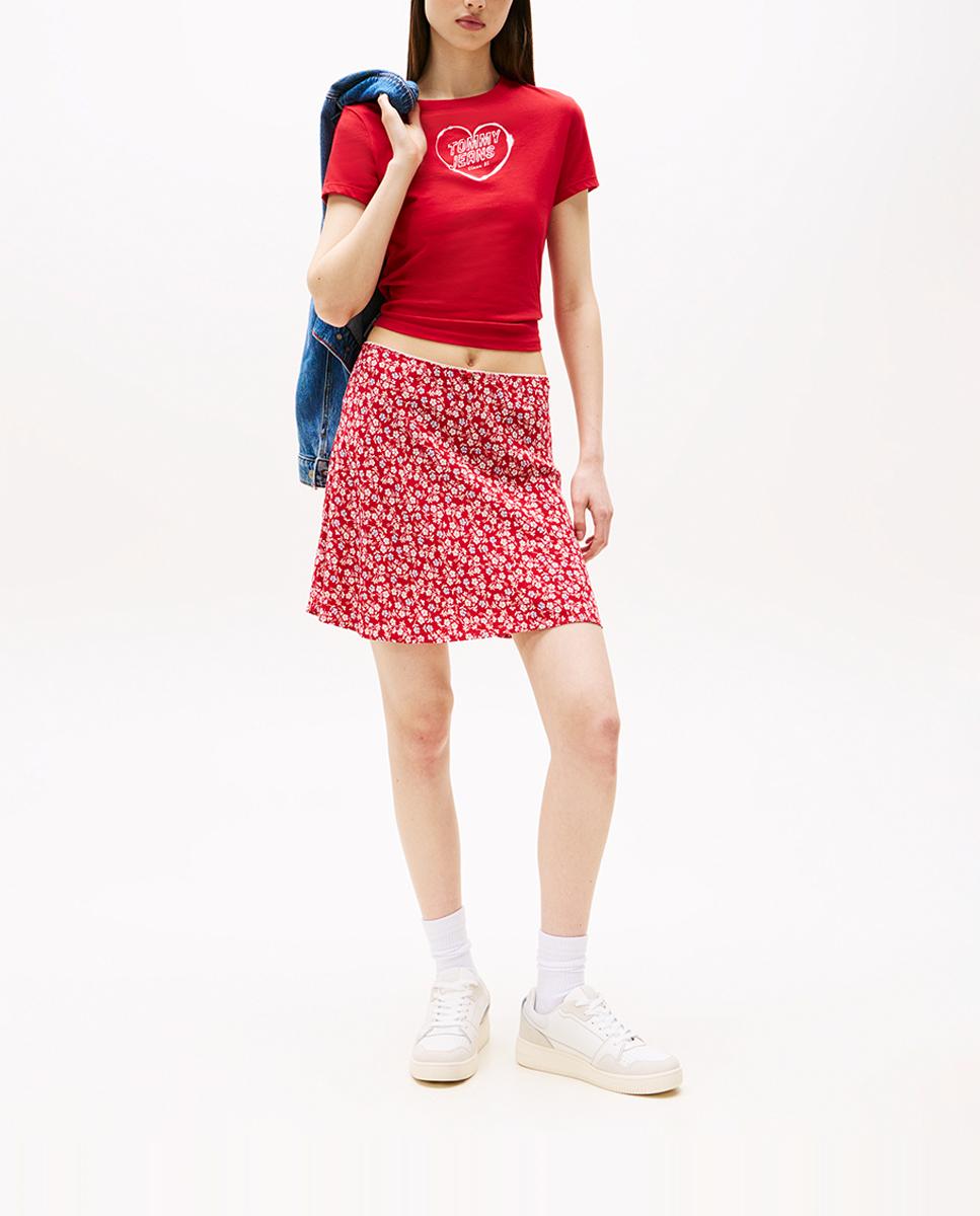 Imagen 0 de Falda corte mini estampada
