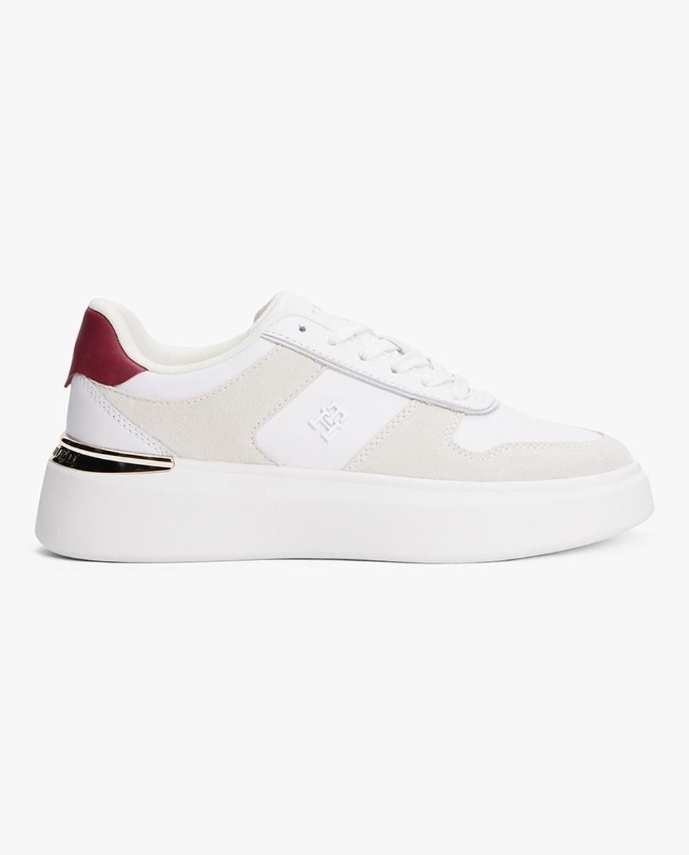 Imagen 0 de Zapatillas de mujer de piel con logotipo TH