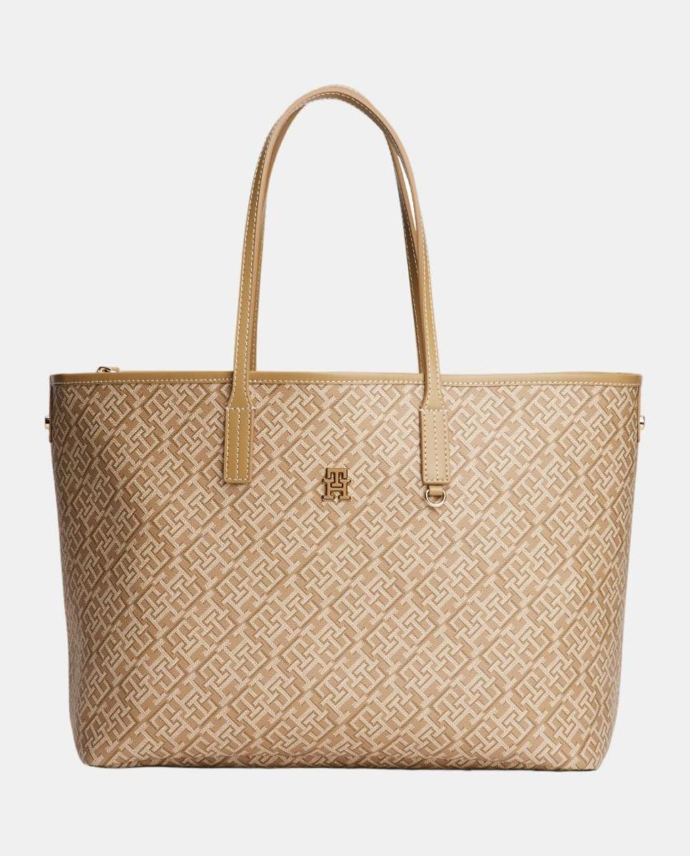 Imagen 0 de Bolso de mujer estilo tote con estampado TH