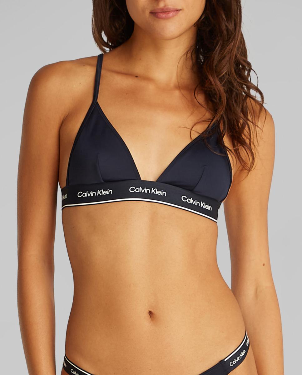 Imagen 0 de Sujetador de bikini de triángulo con logo en la cinturilla