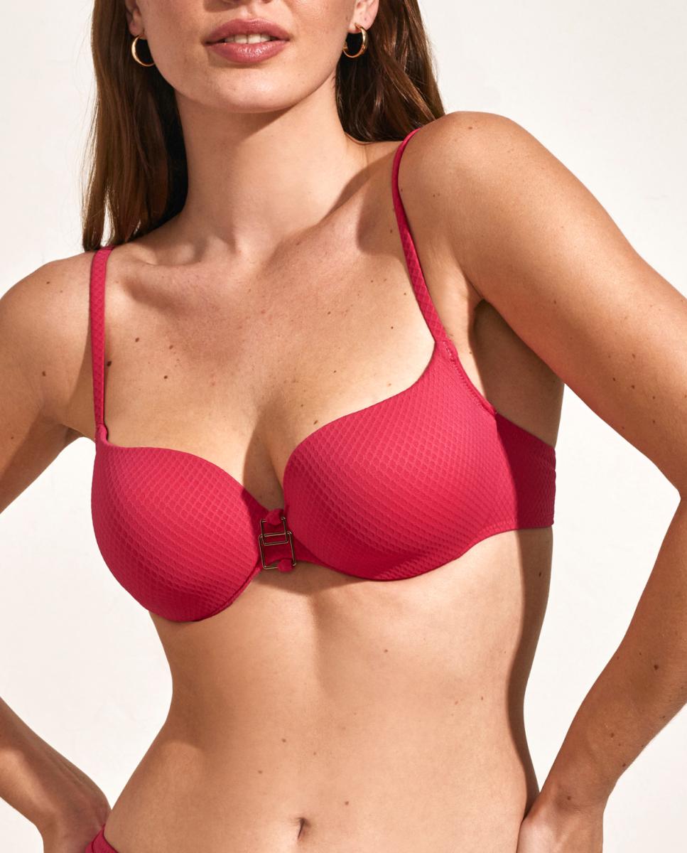Imagen 0 de Top de bikini con aro y copa de foam de mujer