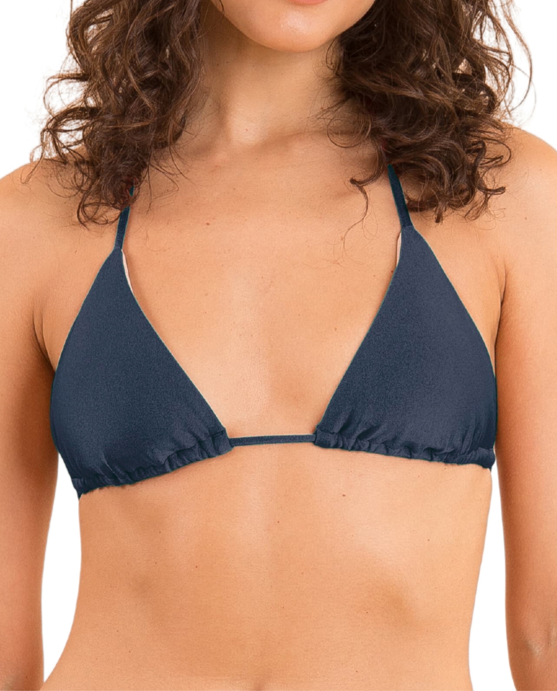 Imagen 0 de Top de bikini mujer triangular y acabado satinado