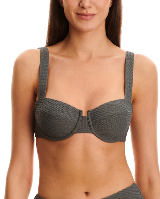 Imagen 0 de Top de bikini de mujer control  aro C  tirante regulable.