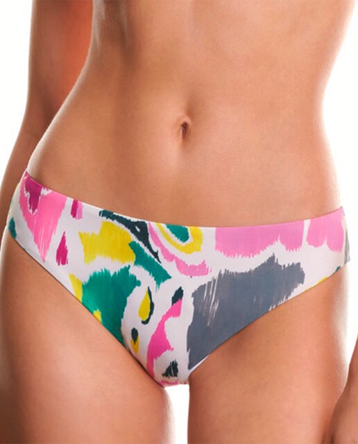 Imagen 0 de Braguita de bikini de mujer estampada básica costuras invisibles