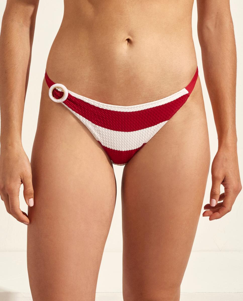 Imagen 0 de Braga de bikini de tiro bajo con nudos laterales de mujer