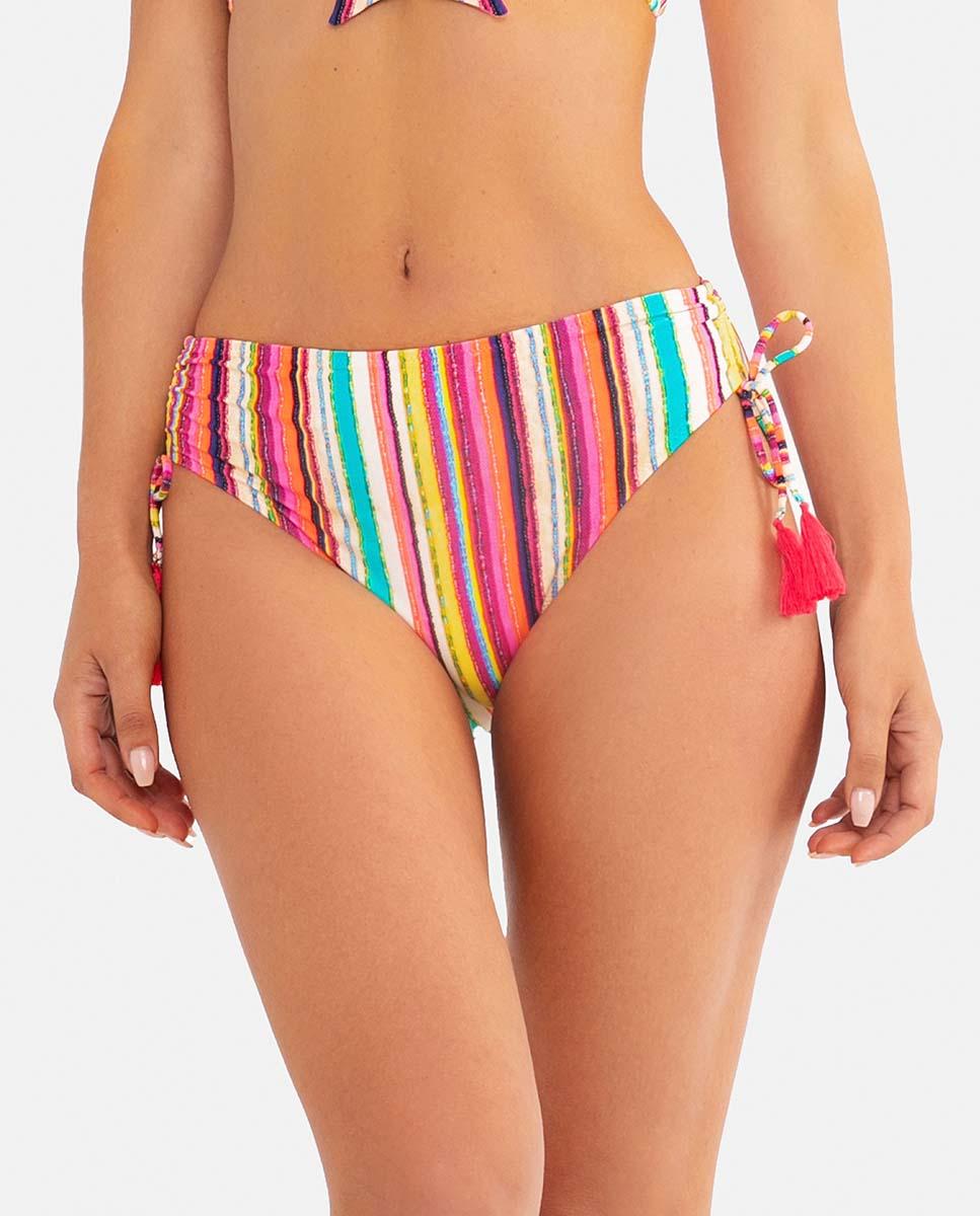 Imagen 0 de Braguita de bikini mujer con lazos laterales y borla decorativa