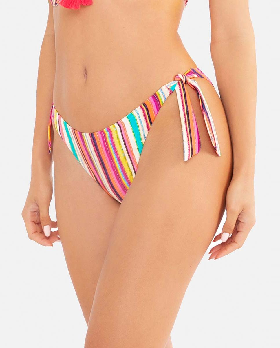Imagen 0 de Braguita de bikini mujer tipo brasileño con lazos laterales