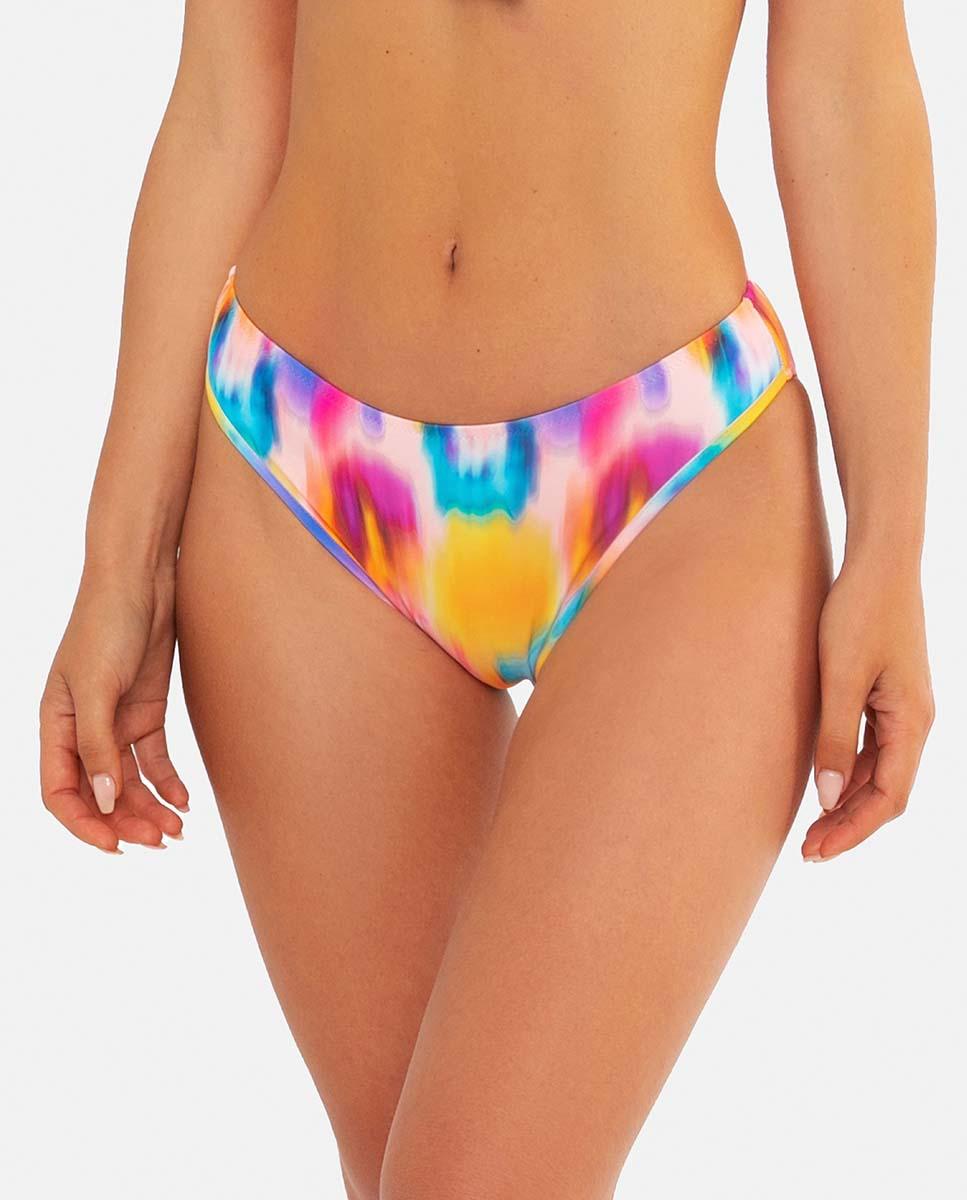 Imagen 0 de Braguita de bikini mujer con estampado tie-dye de altura media