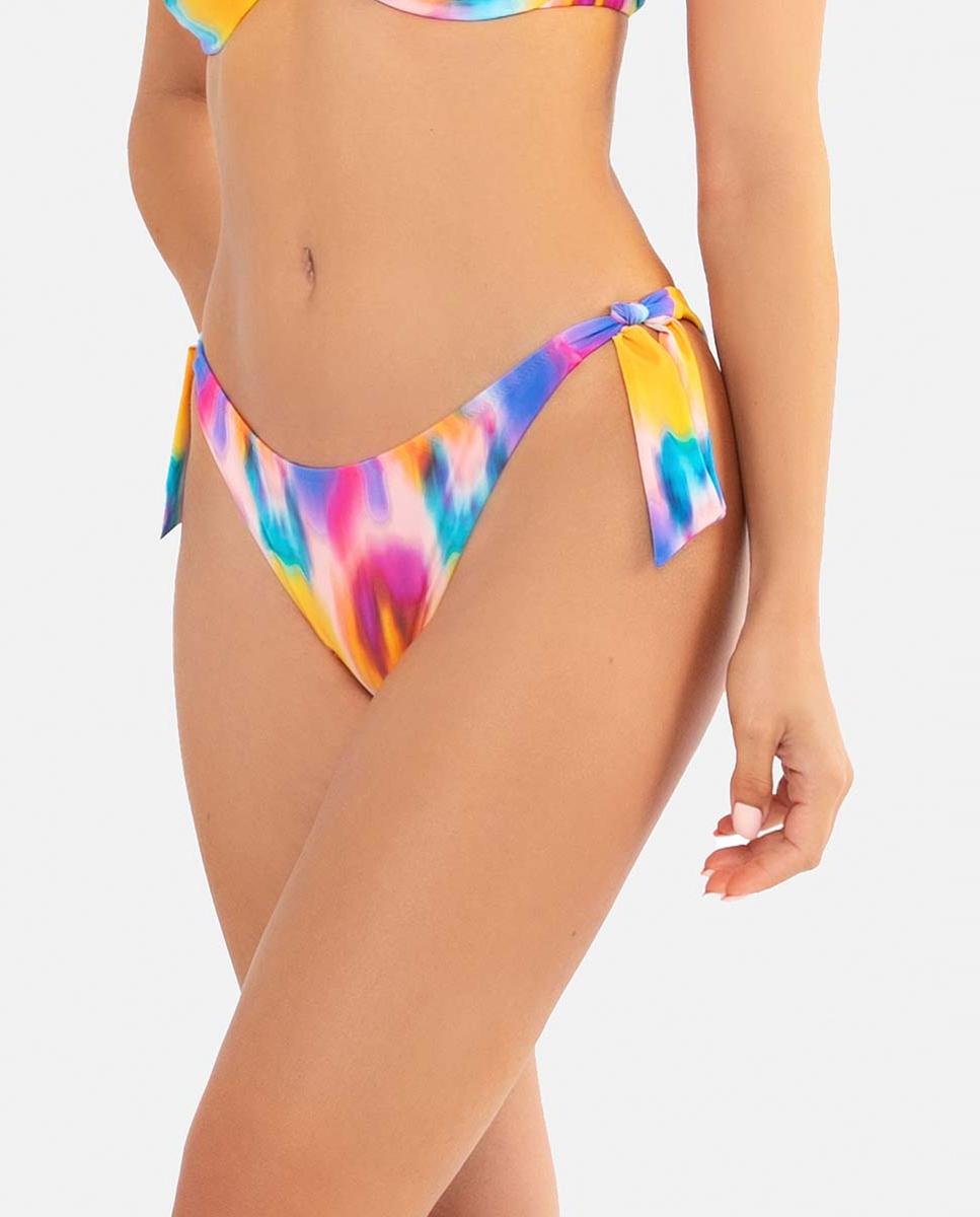 Imagen 0 de Braguita de bikini mujer con estampado tie-dye tipo brasileño