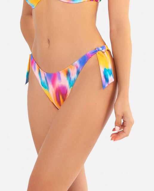 Imagen 0 de Braguita de bikini mujer con estampado tie-dye tipo brasileño