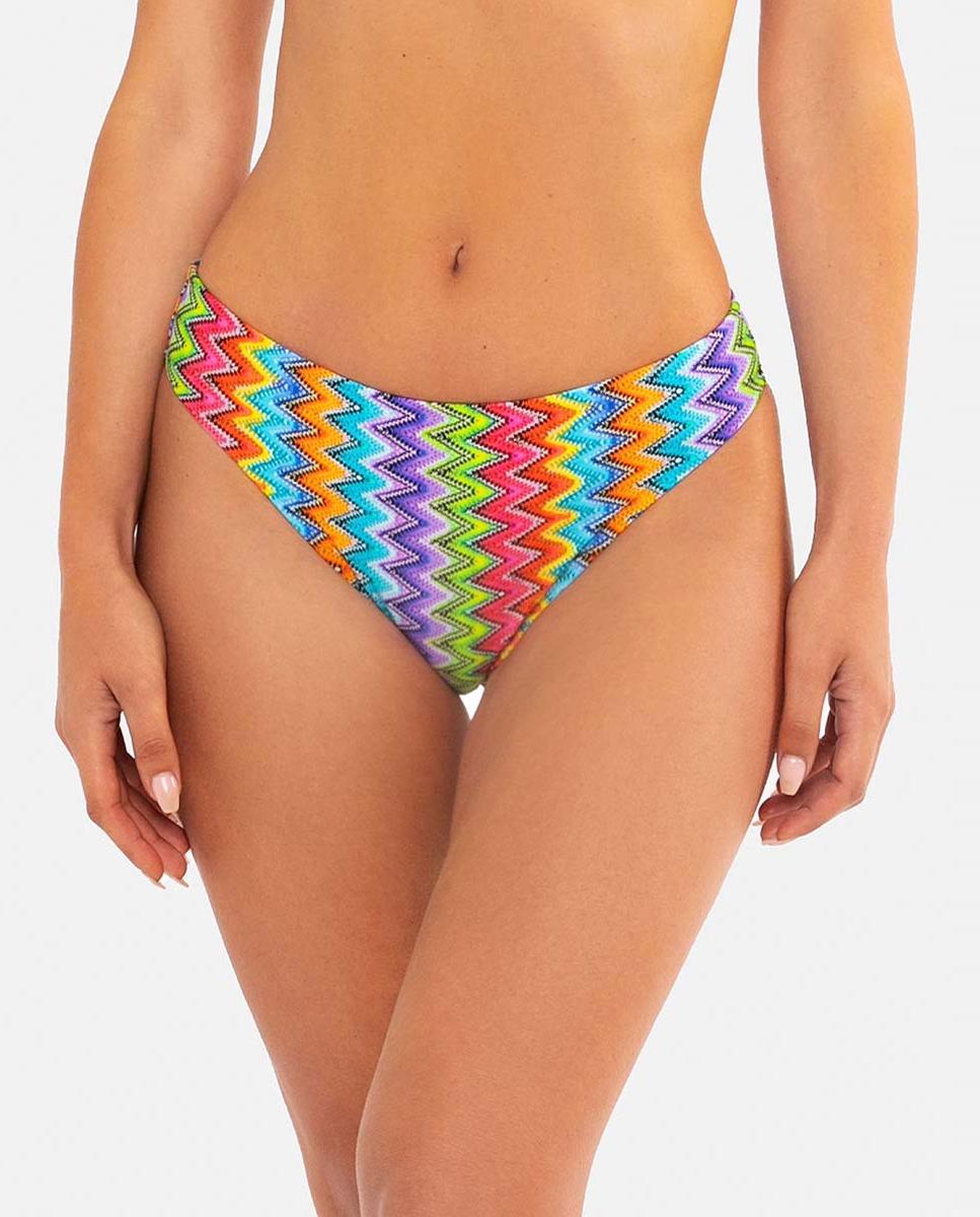 Imagen 0 de Braga de bikini mujer con estampado zigzag y altura media