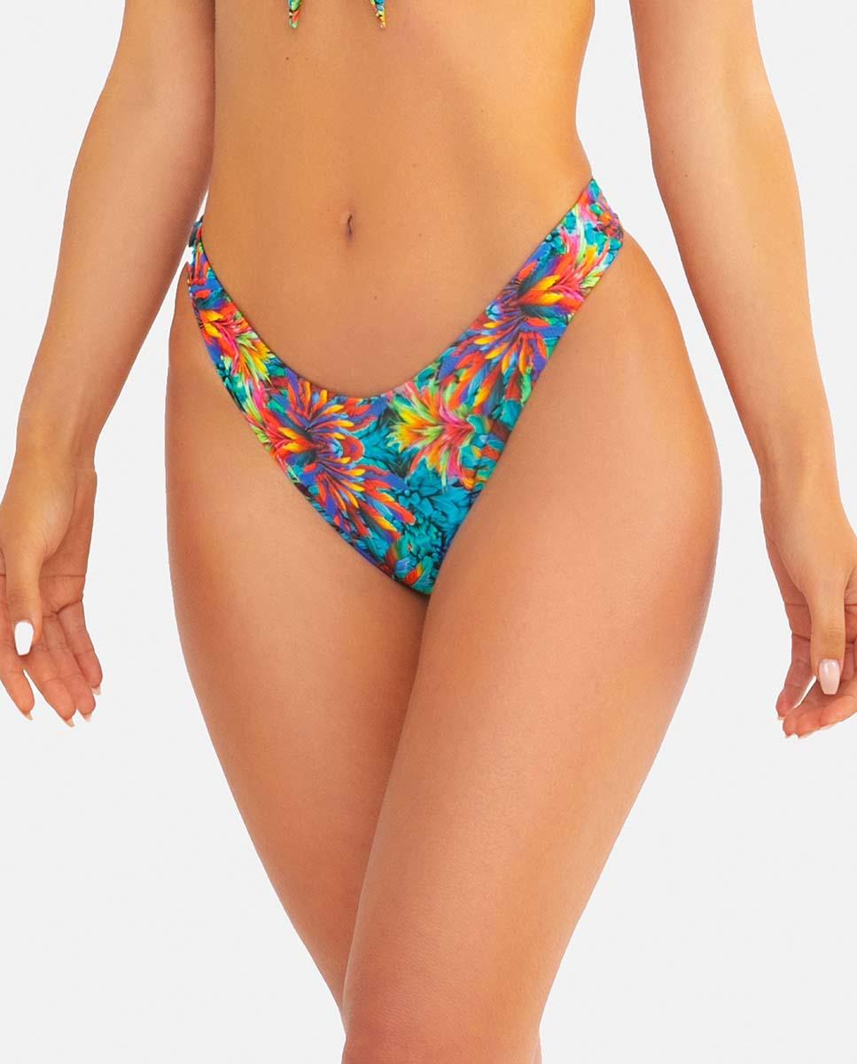 Imagen 0 de Braguita de bikini para mujer en con estampado tropical y tipo brasileño