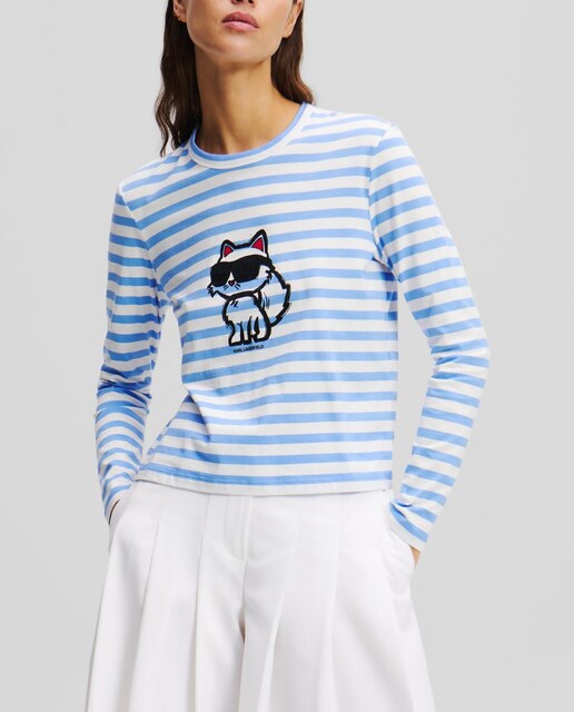 Imagen 0 de Camiseta con Rayas de estampado Icona de mujer