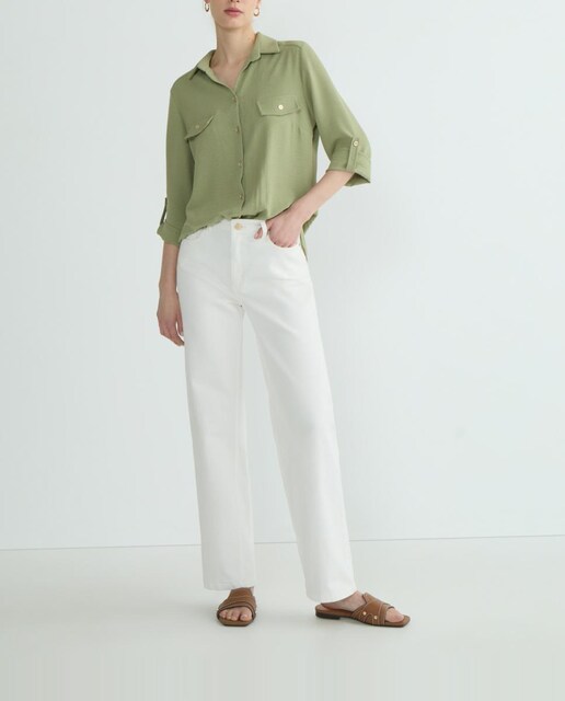 Imagen 0 de Blusa lisa de manga larga