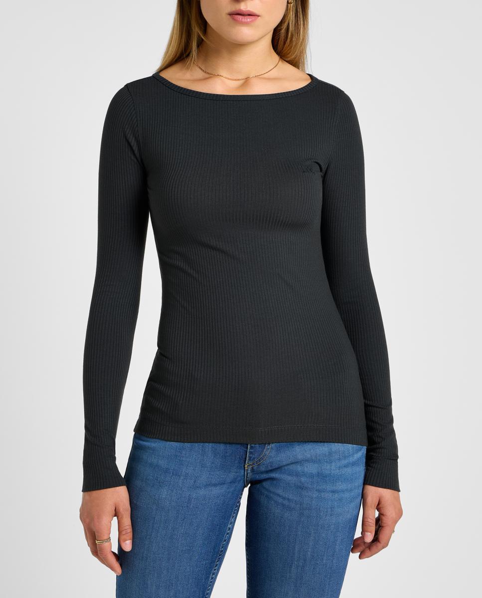 Imagen 0 de Camiseta de manga larga de mujer entallada