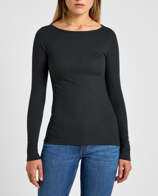 Imagen 0 de Camiseta de manga larga de mujer entallada