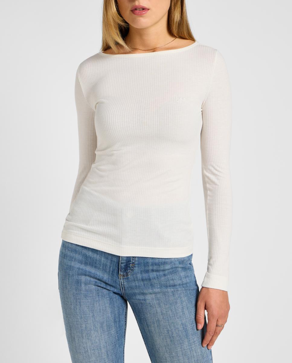 Imagen 0 de Camiseta de manga larga de mujer entallada