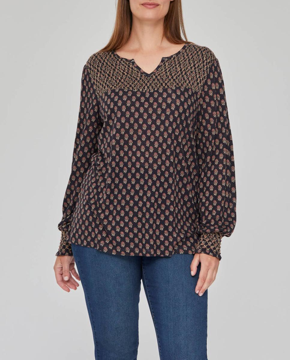 Imagen 0 de Camiseta estampada con nido abeja