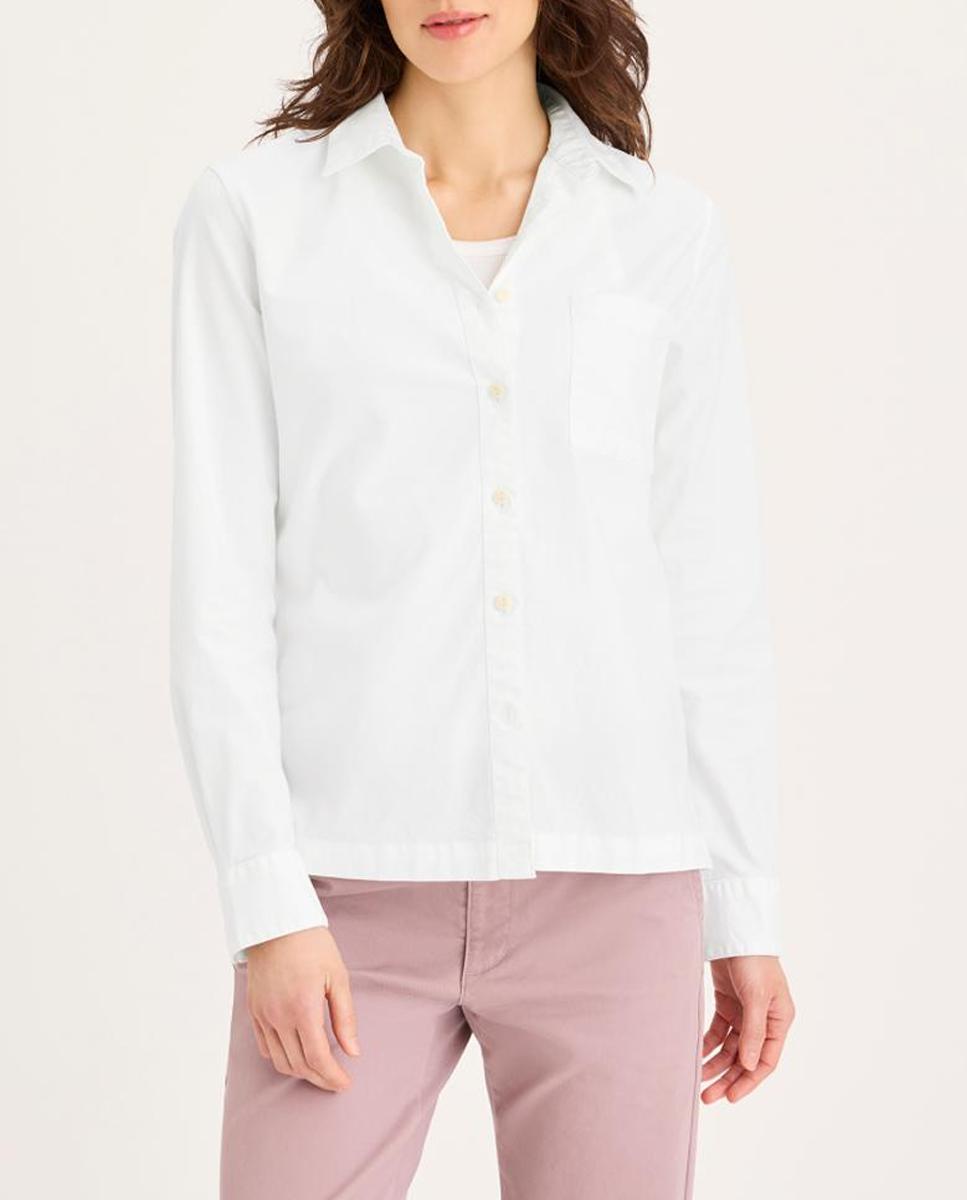 Imagen 0 de Camisa de mujer de manga larga y bolsillo en el pecho