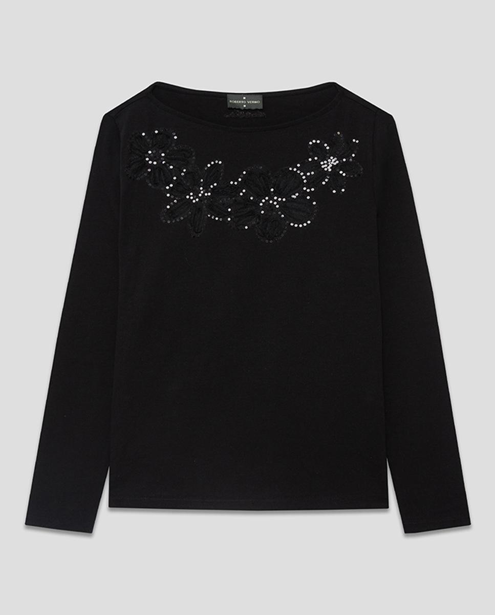 Imagen 0 de Camiseta de mujer manga larga con bordado
