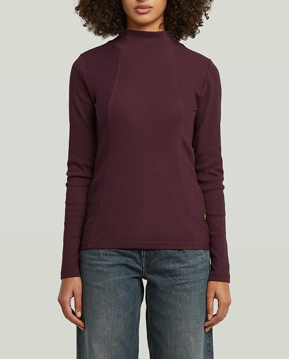 Imagen 0 de Camiseta Slim de mujer manga larga y ajustada
