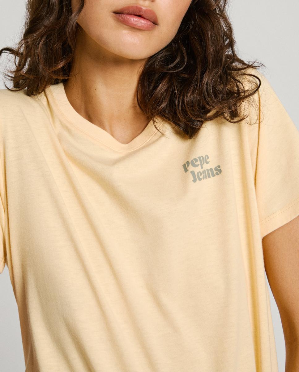 Imagen 0 de Camiseta de mujer manga corta con cuello redondo