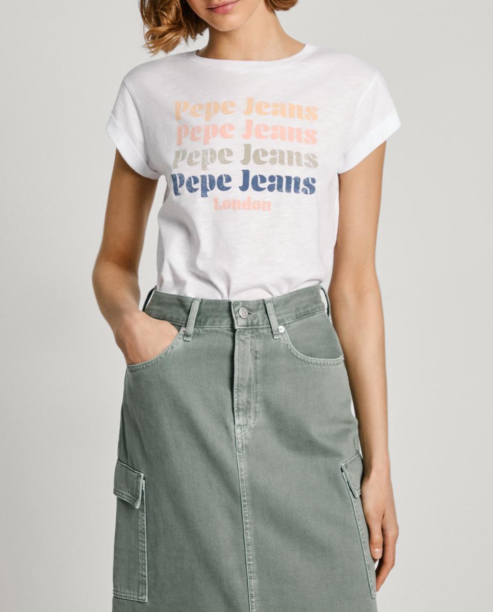 Imagen 0 de Camiseta de mujer manga corta con cuello redondo