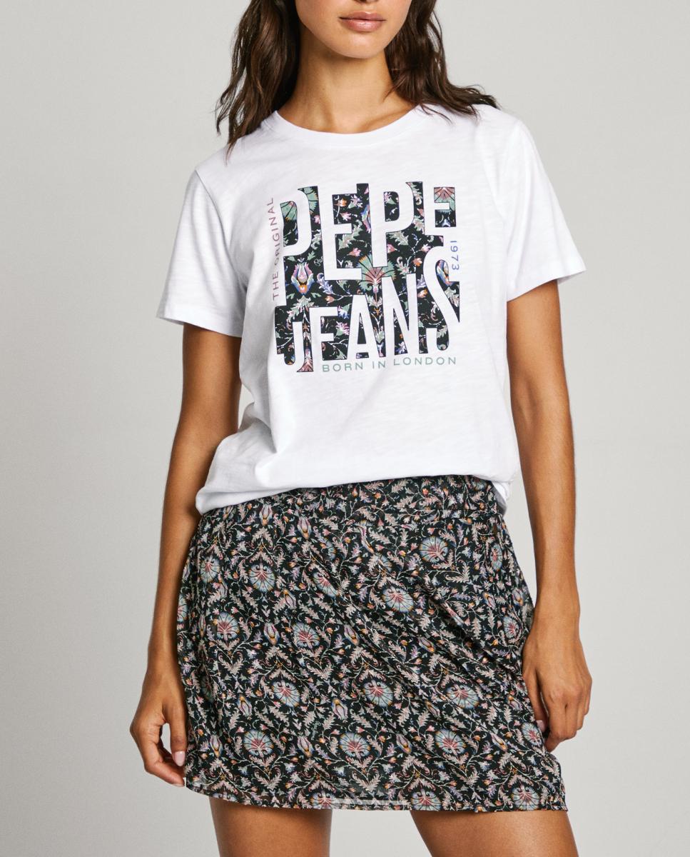 Imagen 0 de Camiseta de mujer manga corta cuello redondo