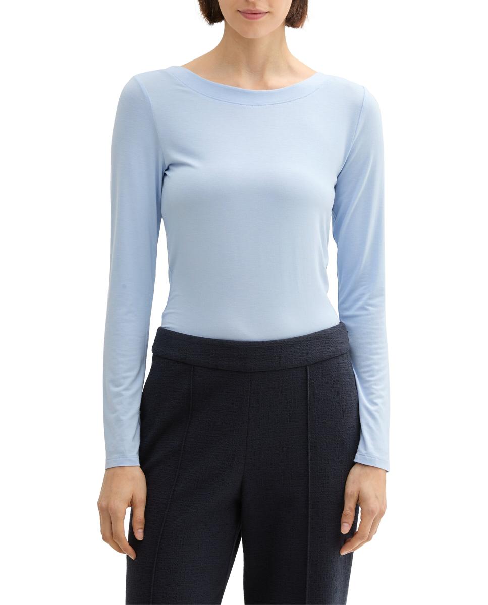 Imagen 0 de Camiseta de mujer con cuello barco