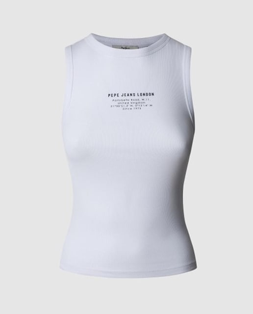 Imagen 0 de Camiseta de mujer tirantes logo