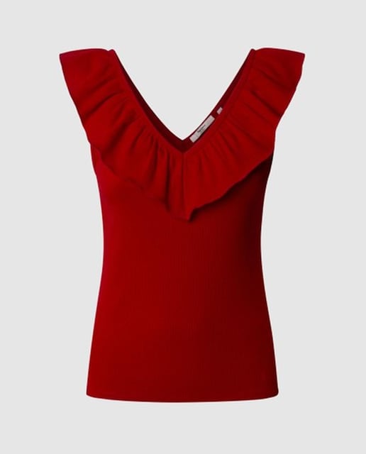 Imagen 0 de Camiseta de mujer tirantes volante
