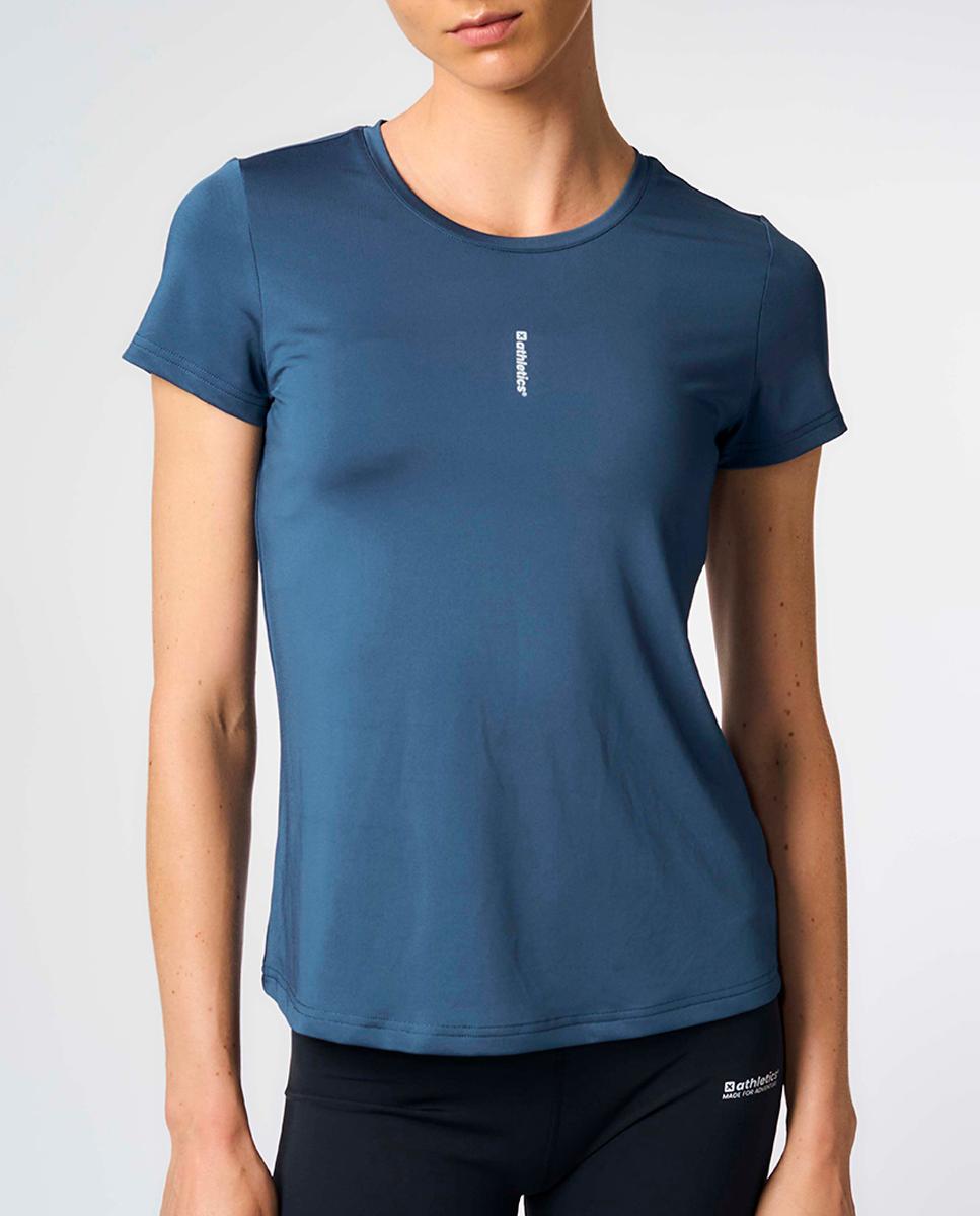 Imagen 0 de Camiseta deportiva fabricada con poliester, de secado rápido, upf 50+ y repelente al agua de mujer