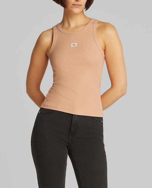 Imagen 0 de Camiseta de mujer canalé sin mangas