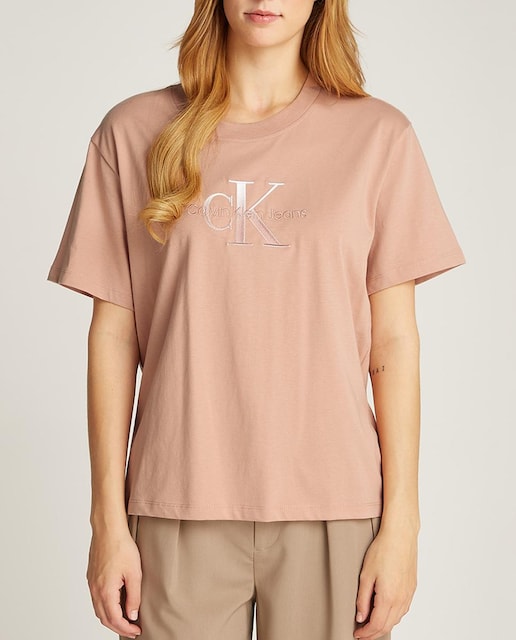 Imagen 0 de Camiseta de mujer de manga corta con monograma