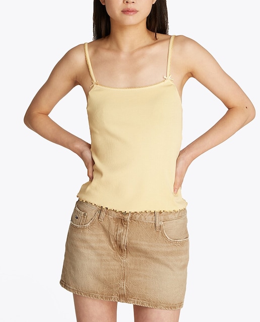 Imagen 0 de Top de mujer de canalé y tirantes