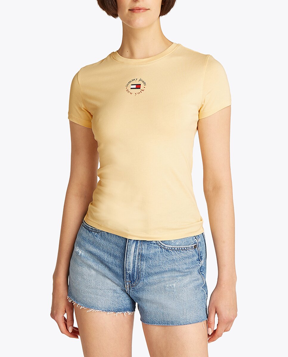 Imagen 0 de Camiseta de mujer de manga corta y fit slim