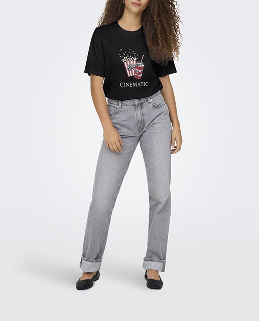 Imagen 0 de Camiseta de mujer con estampado frontal