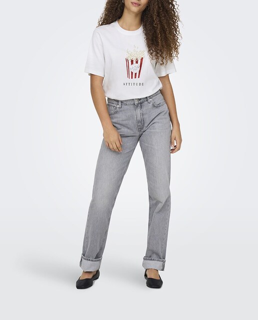 Imagen 0 de Camiseta de mujer con estampado frontal