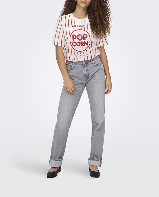 Imagen 0 de Camiseta de mujer con estampado frontal