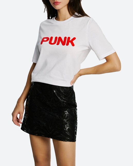 Imagen 0 de Camiseta de mujer manga corta con estampado frontal