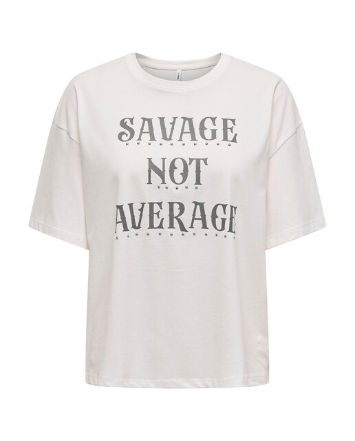 Imagen 0 de Camiseta de mujer con estampado y manga corta