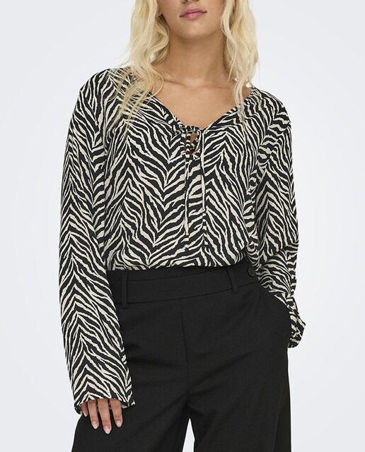 Imagen 0 de Camiseta fluida de mujer estilo animal print