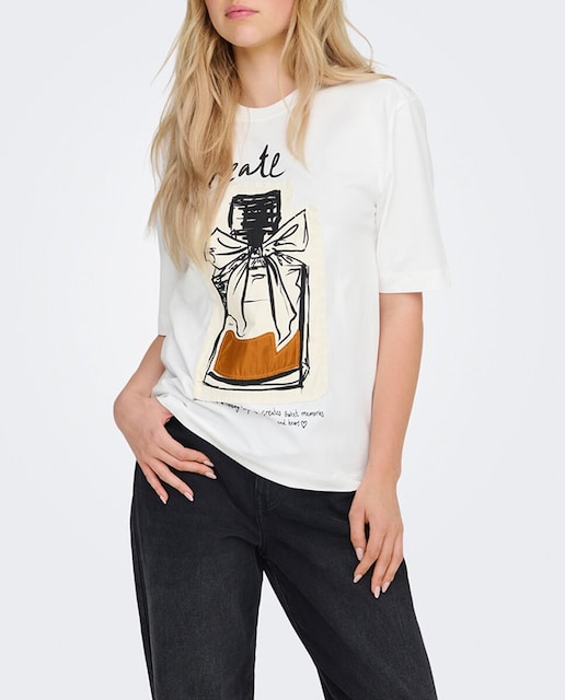 Imagen 0 de Camiseta de mujer con dibujo frontal
