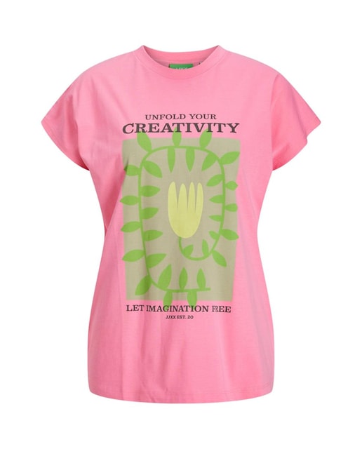 Imagen 0 de Camiseta de mujer de manga corta estampada