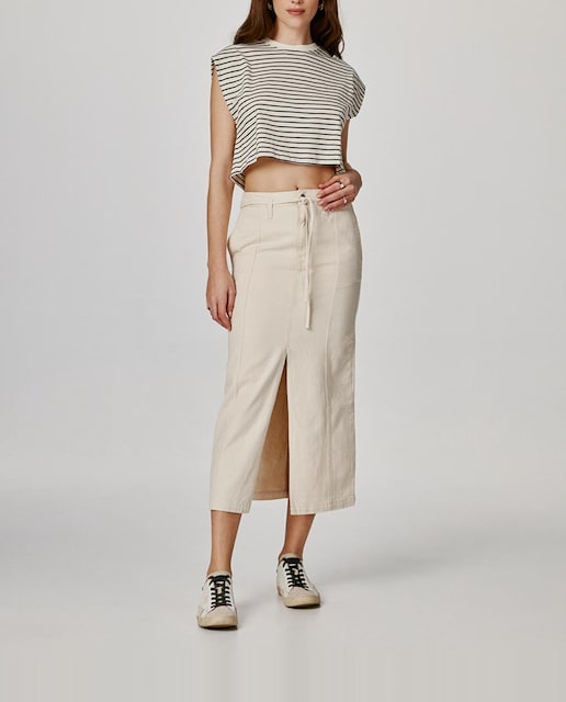 Imagen 0 de Camiseta crop sin mangas de mujer