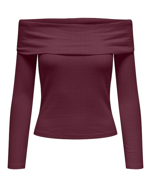 Imagen 0 de Camiseta de mujer de manga larga y hombros descubiertos