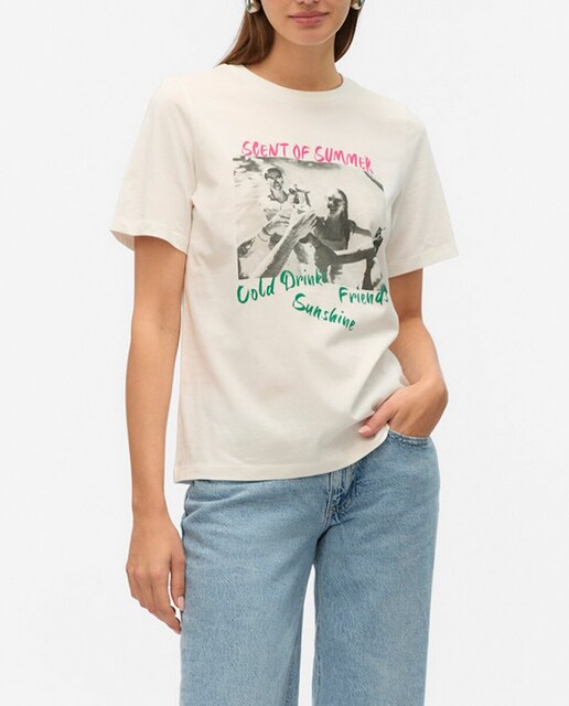 Imagen 0 de Camiseta básica de mujer con estampado