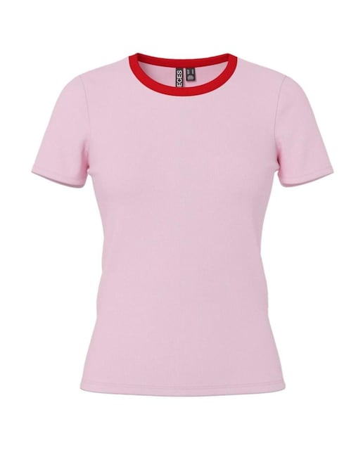 Imagen 0 de Camiseta de mujer manga corta con cuello redondo.
